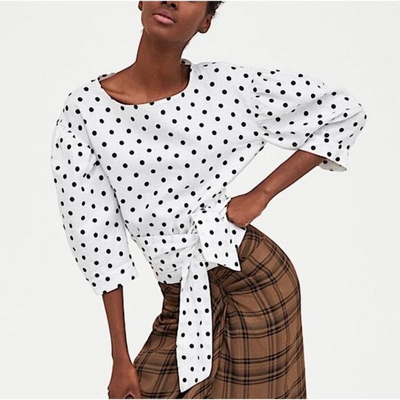 Zara polka dot top - Picture 1 of 10